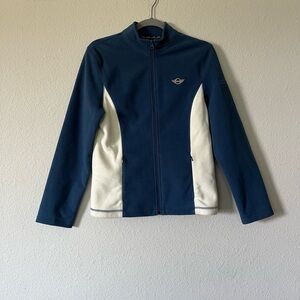 Mini Cooper Women's Blue and White Jacket